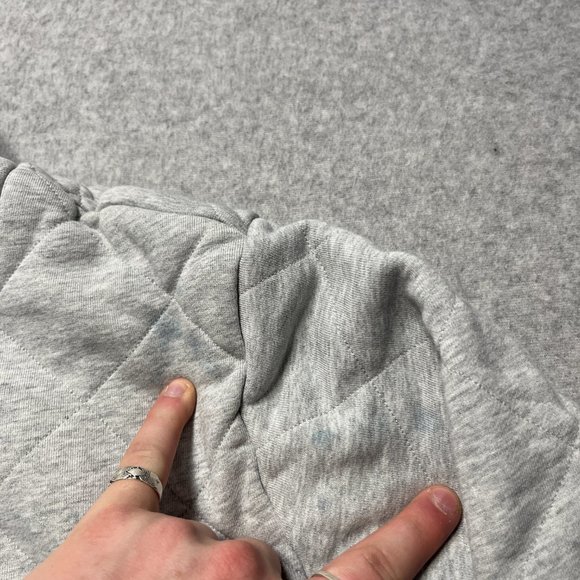 Lululemon Sweatshirt Womens 12 Gray Pullover 1/2 Zip Quilted Long Sleeve Active - Picture 4 of 10